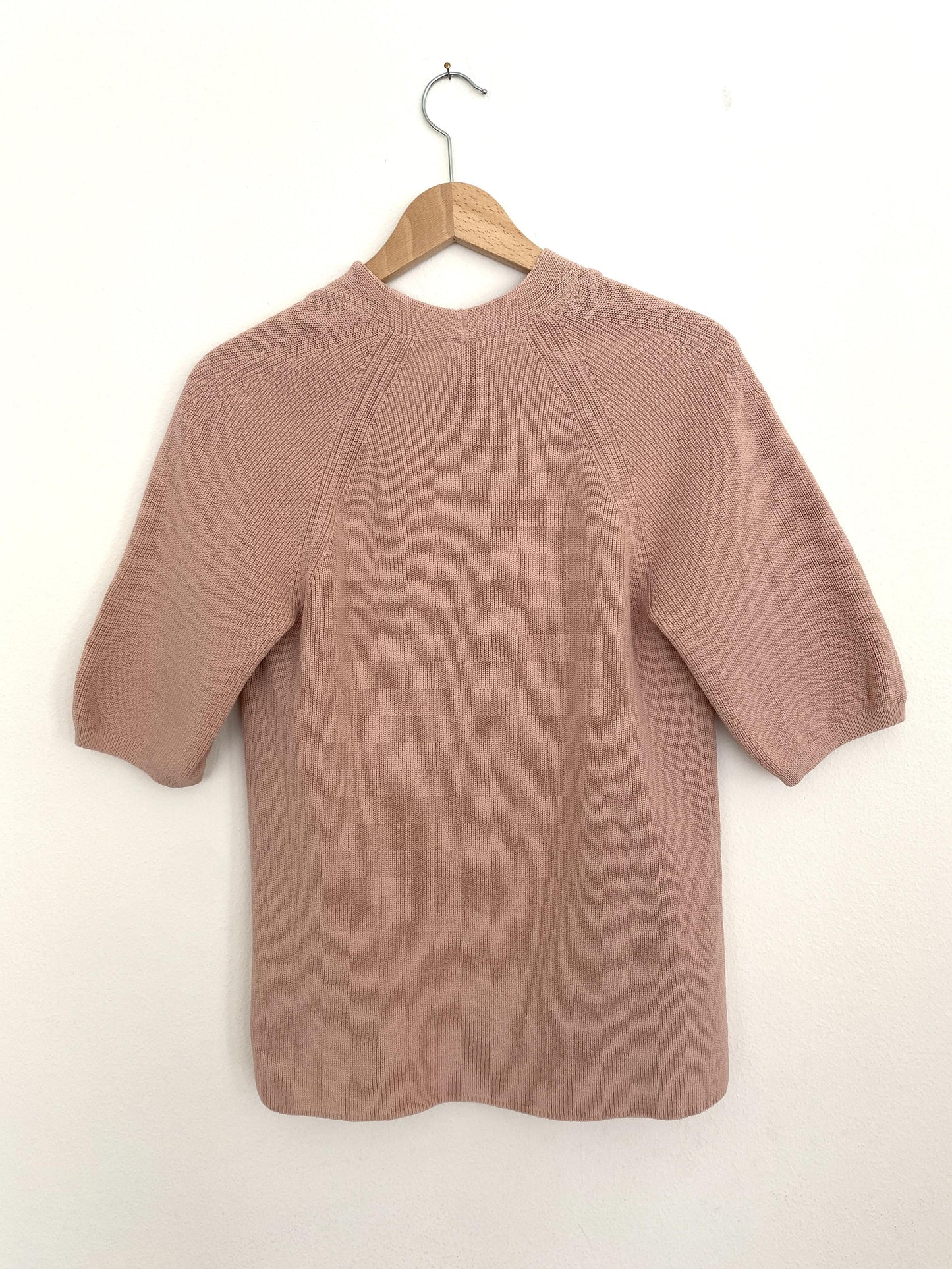 COTTON KNITWEAR IN ROSE - SIZE XS