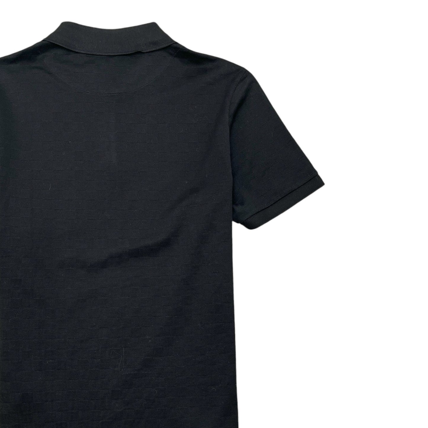 Men's Damier Logo Polo Shirt Black Size L