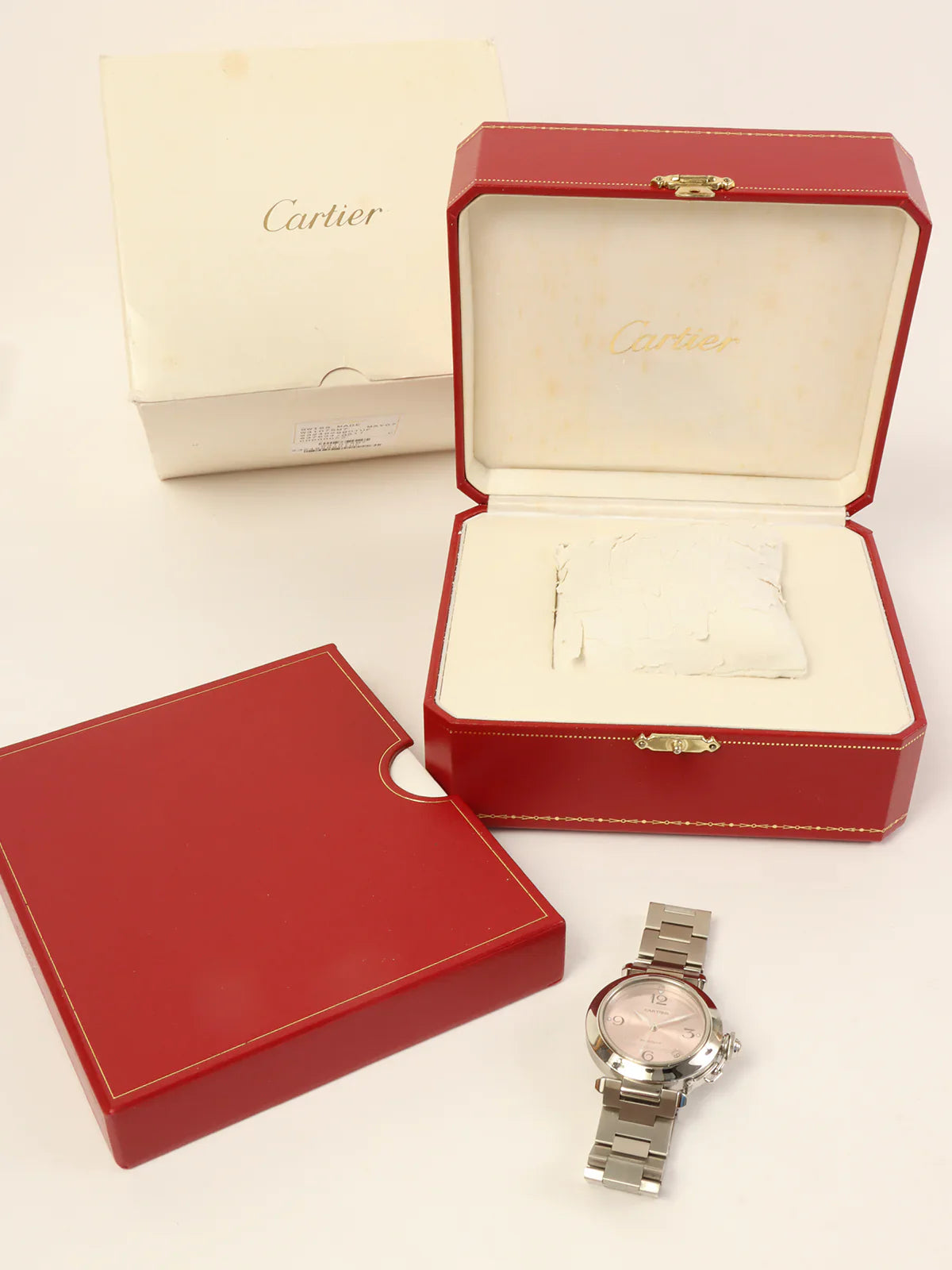 CARTIER Pasha C Silver/Pink