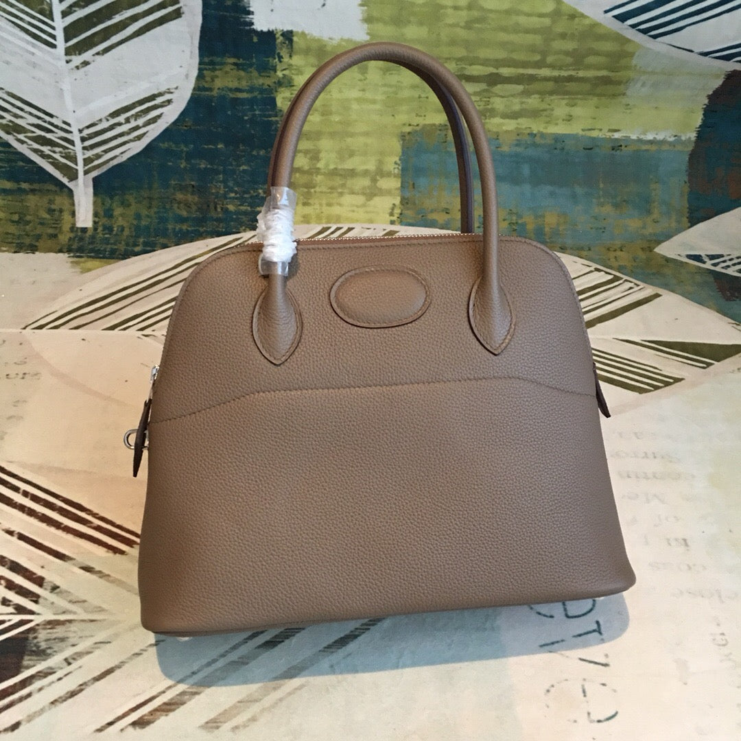 GLAMI Bolide Bag Grey For Women Silver Toned Hardware 12.6in/32cm