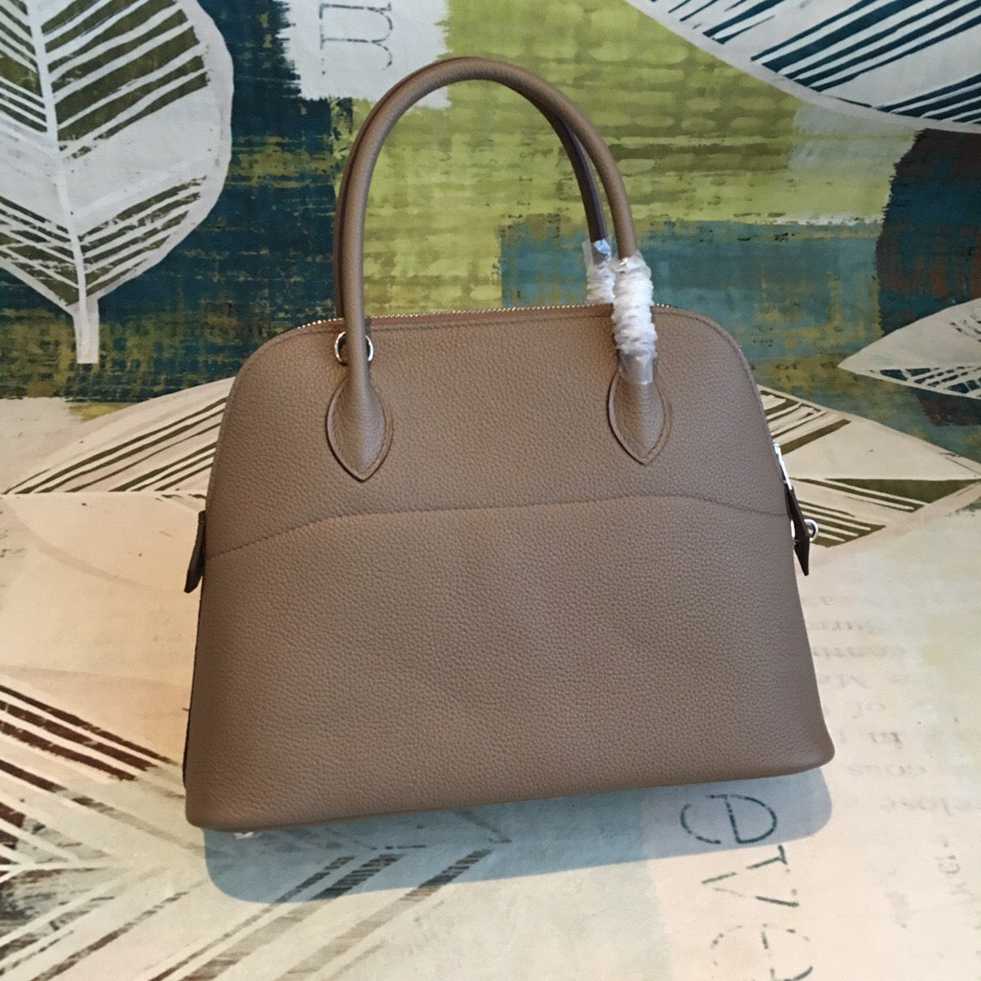 GLAMI Bolide Bag Grey For Women Silver Toned Hardware 12.6in/32cm