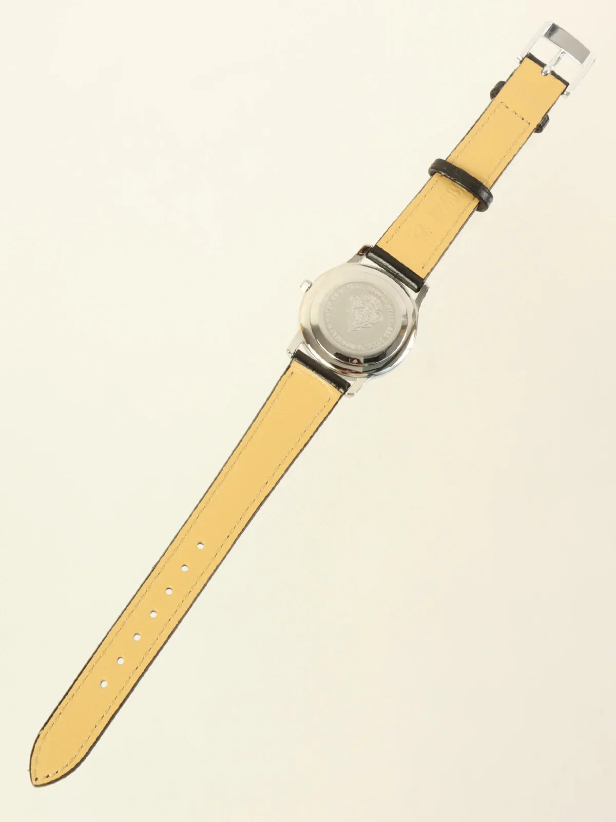 GUCCI Round Logo Face Warch Silver/Black