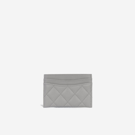 Chanel Classic Card Holder - Grey