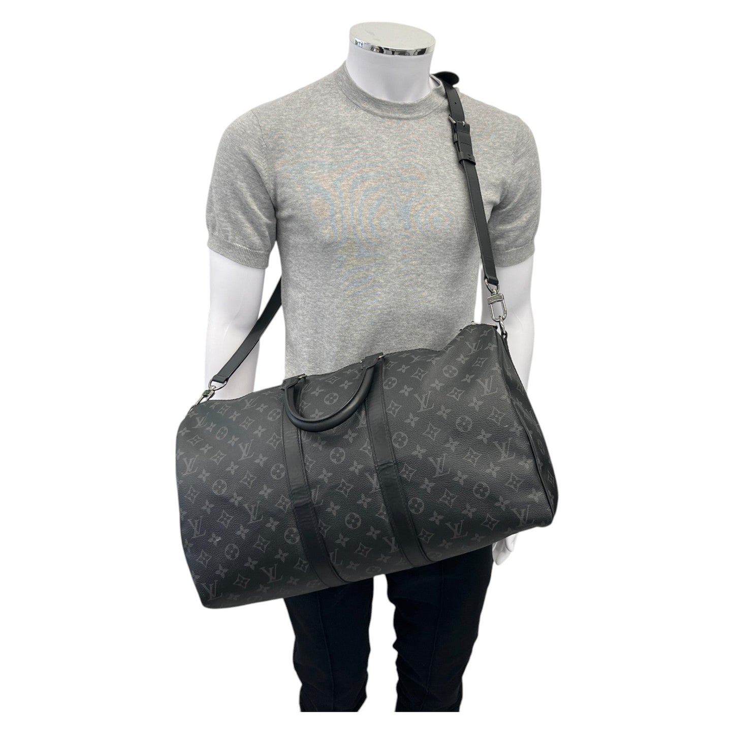 Men's Keepall 45 Monogram Eclipse Bag Black