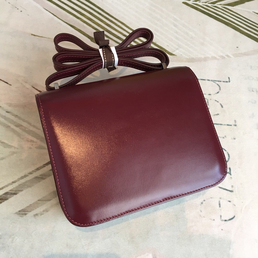 GLAMI ConstanGLAMI Burgundy For Women Silver Toned Hardware 7.4in/19cm