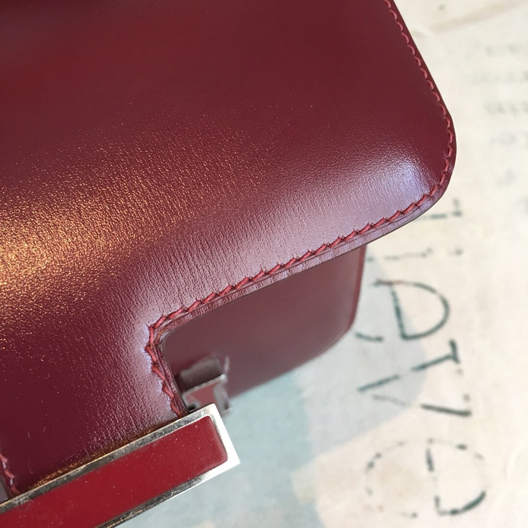 GLAMI ConstanGLAMI Burgundy For Women Silver Toned Hardware 7.4in/19cm