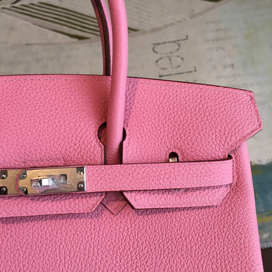 GLAMI Birkin Pink For Women Silver-Toned Hardware 11in/30cm