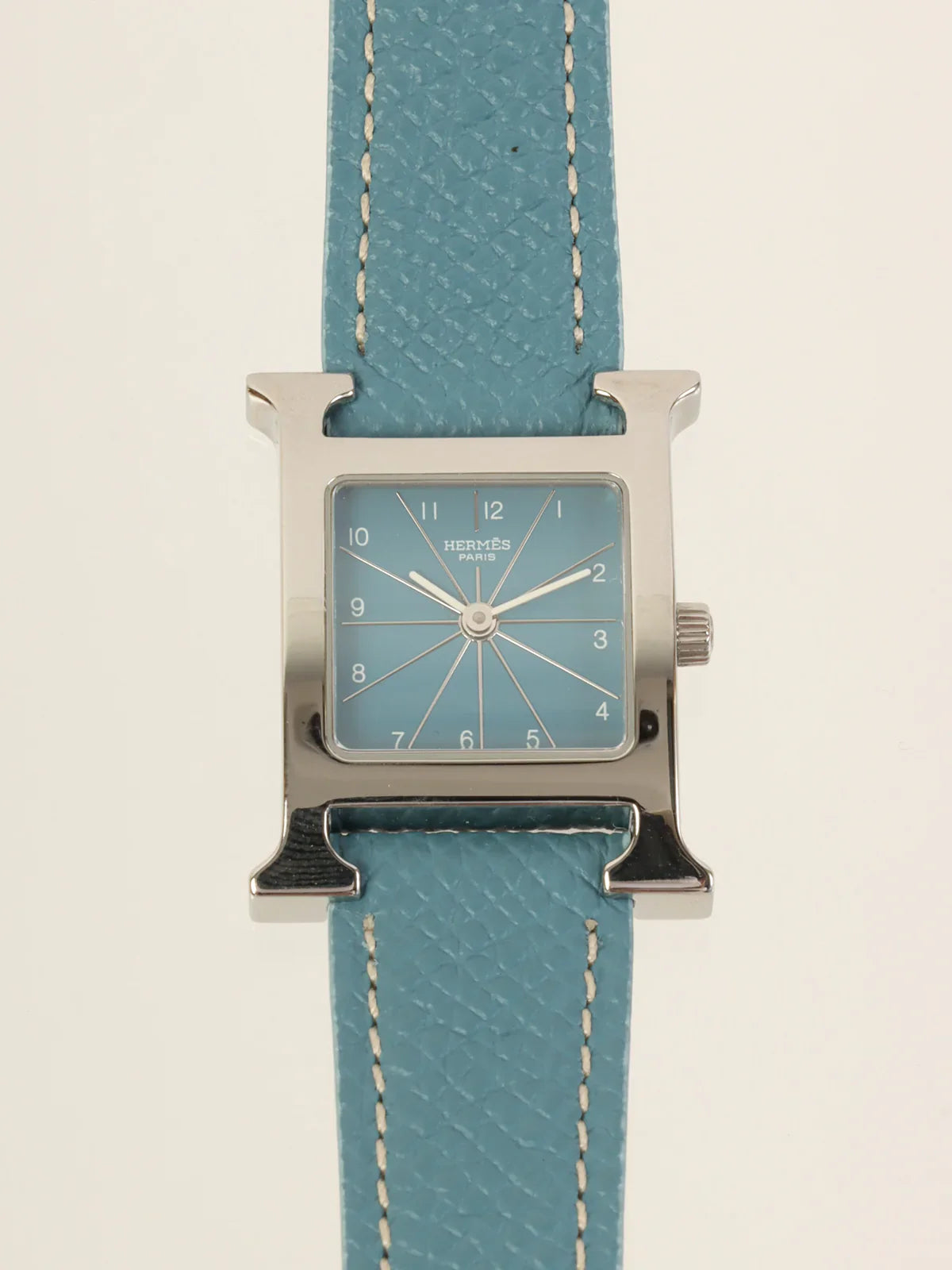 HERMES H Watch Blue