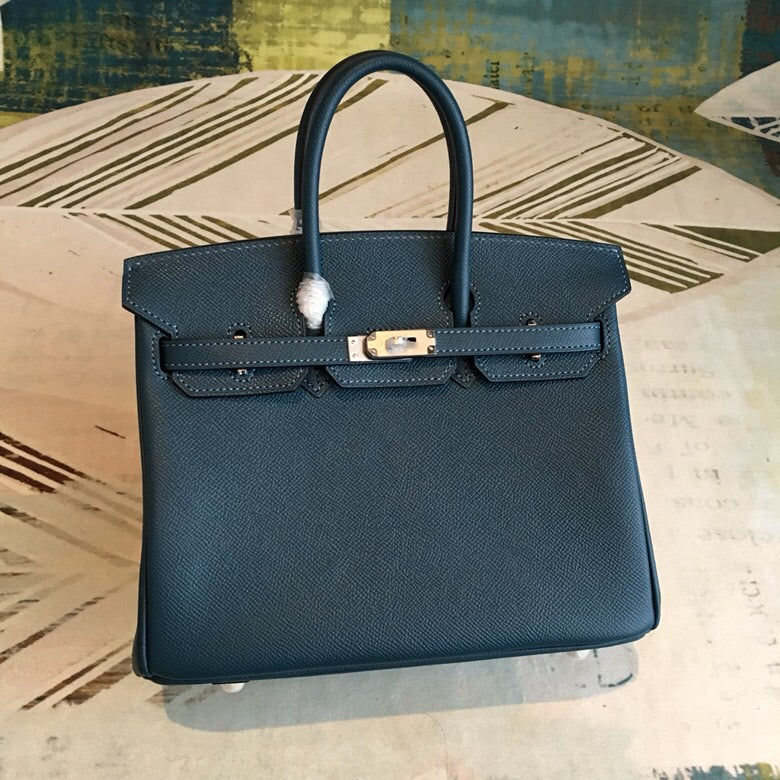 GLAMI Birkin Black For Women Silver Toned Hardware 9.8in/25cm