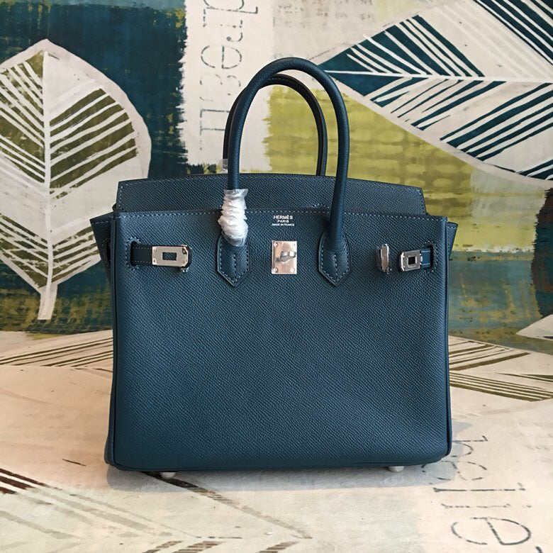 GLAMI Birkin Black For Women Silver Toned Hardware 9.8in/25cm