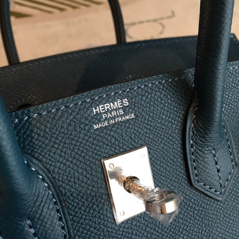 GLAMI Birkin Black For Women Silver Toned Hardware 9.8in/25cm