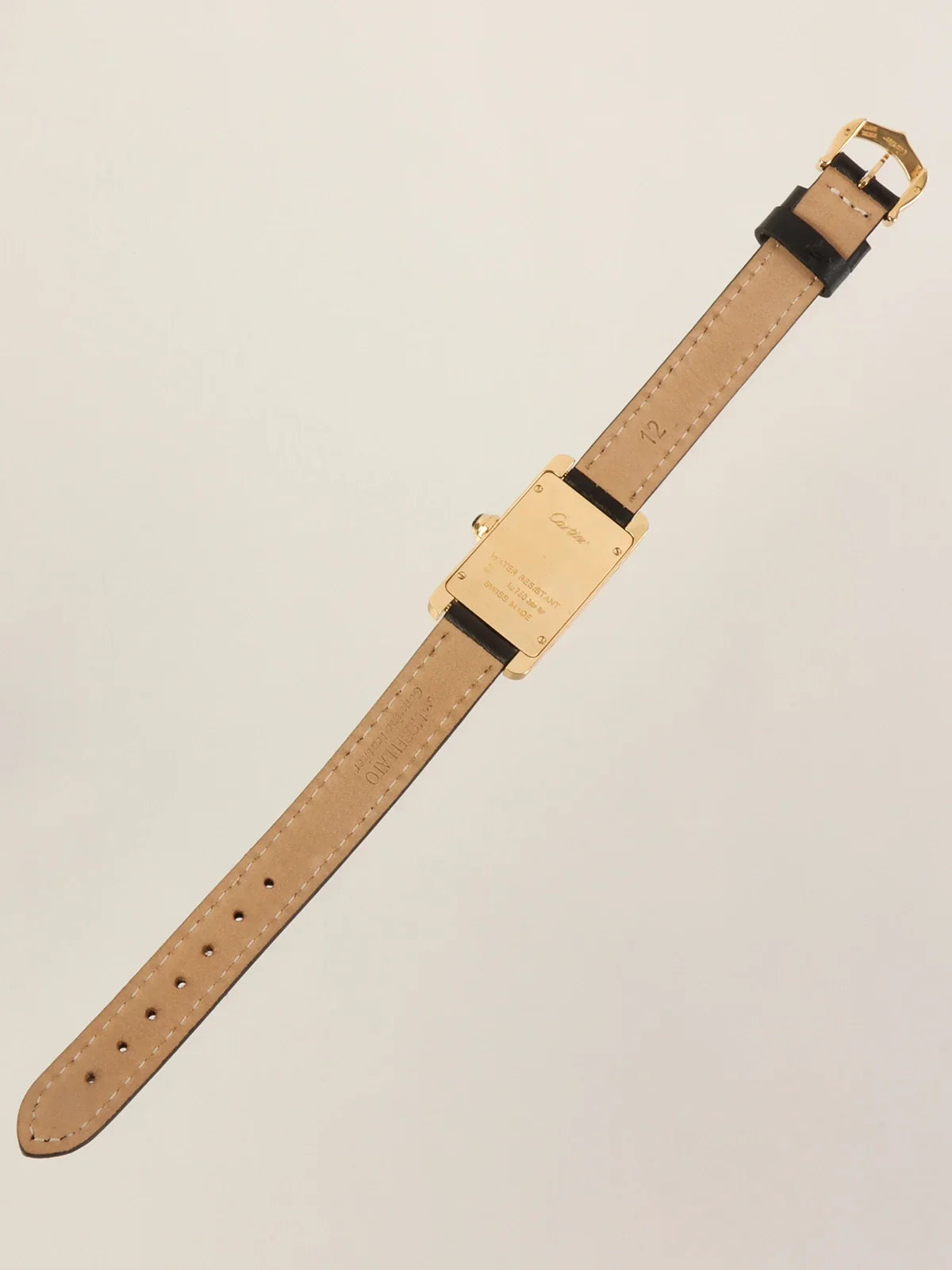 CARTIER Tank American Sm Gold/Black