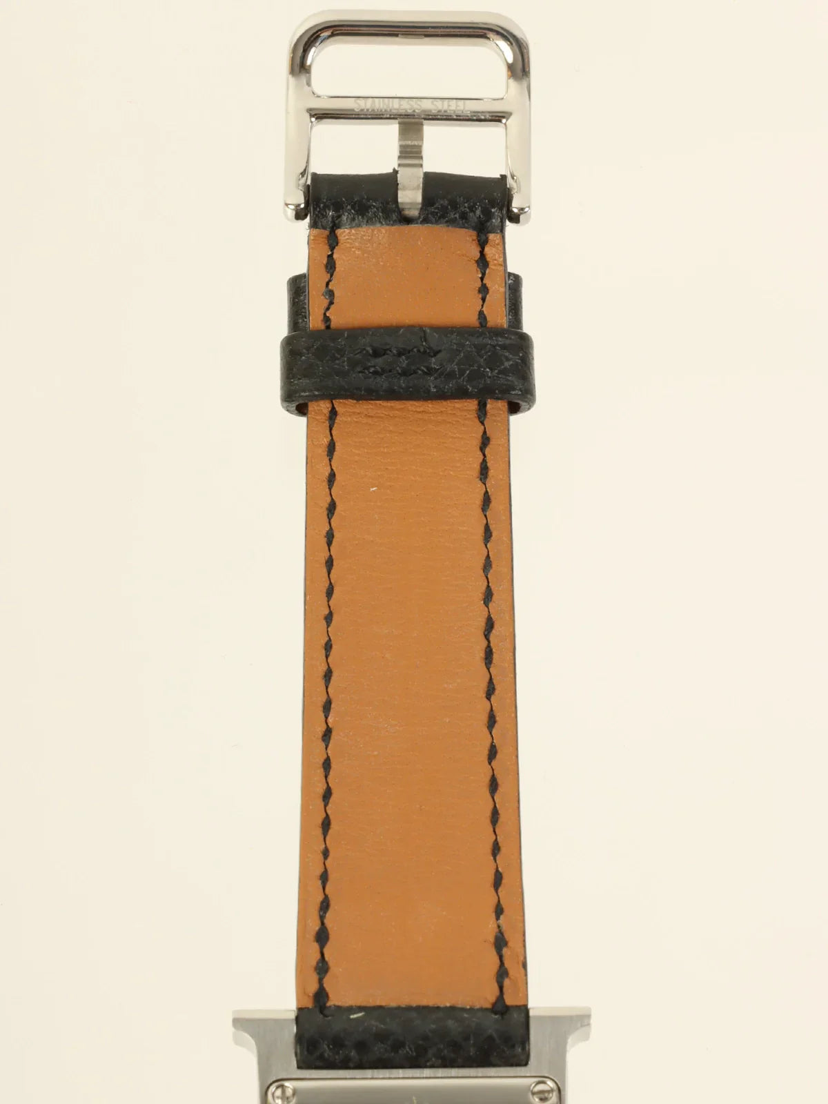 HERMES 2002 Made H Watch Black/Silver