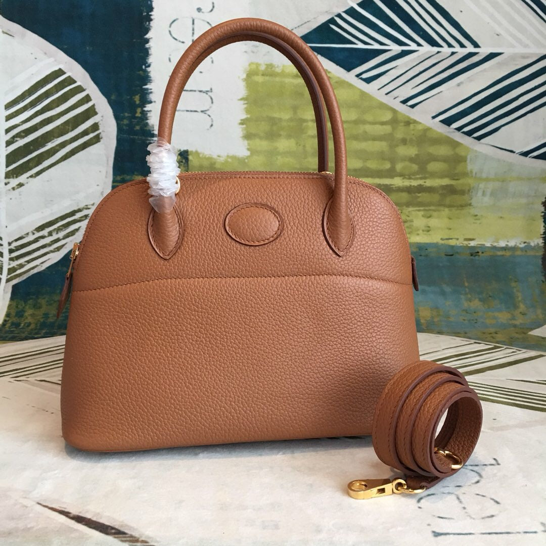 GLAMI Bolide Bag Brown For Women Silver Toned Hardware 12.6in/32cm