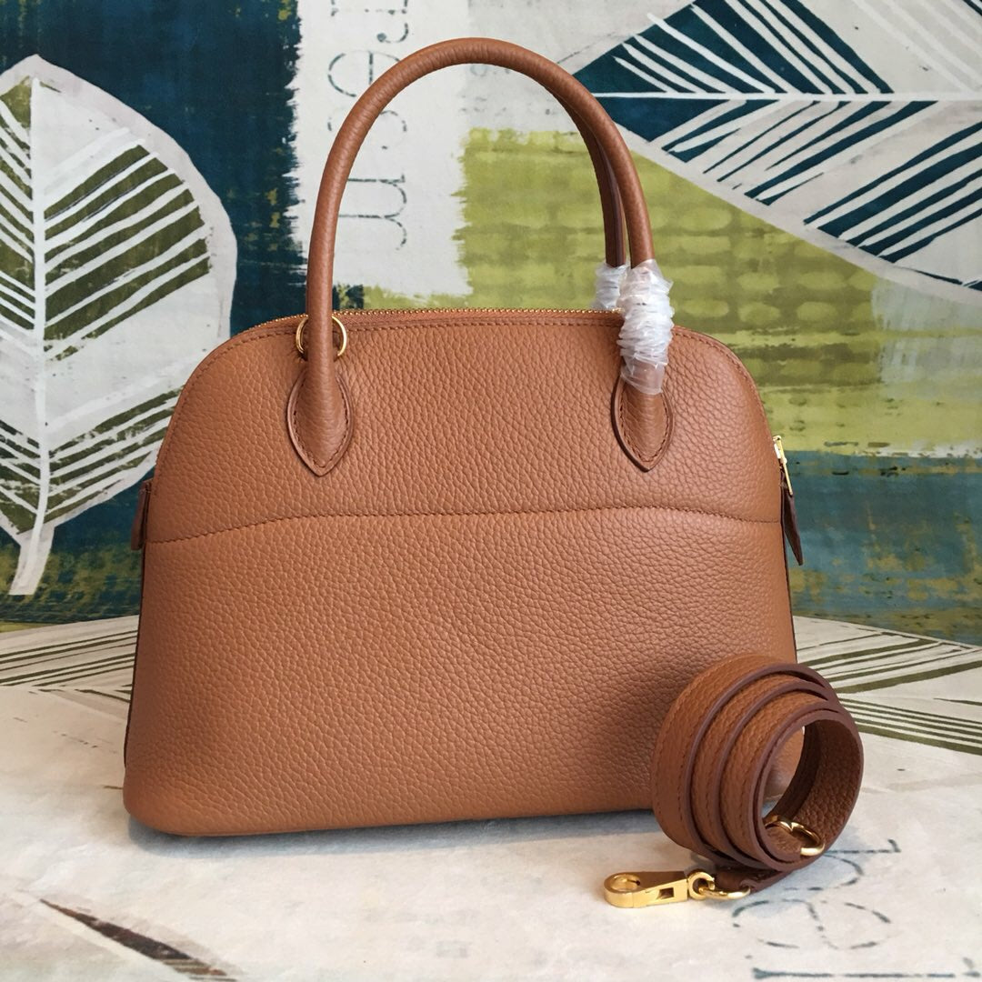 GLAMI Bolide Bag Brown For Women Silver Toned Hardware 12.6in/32cm