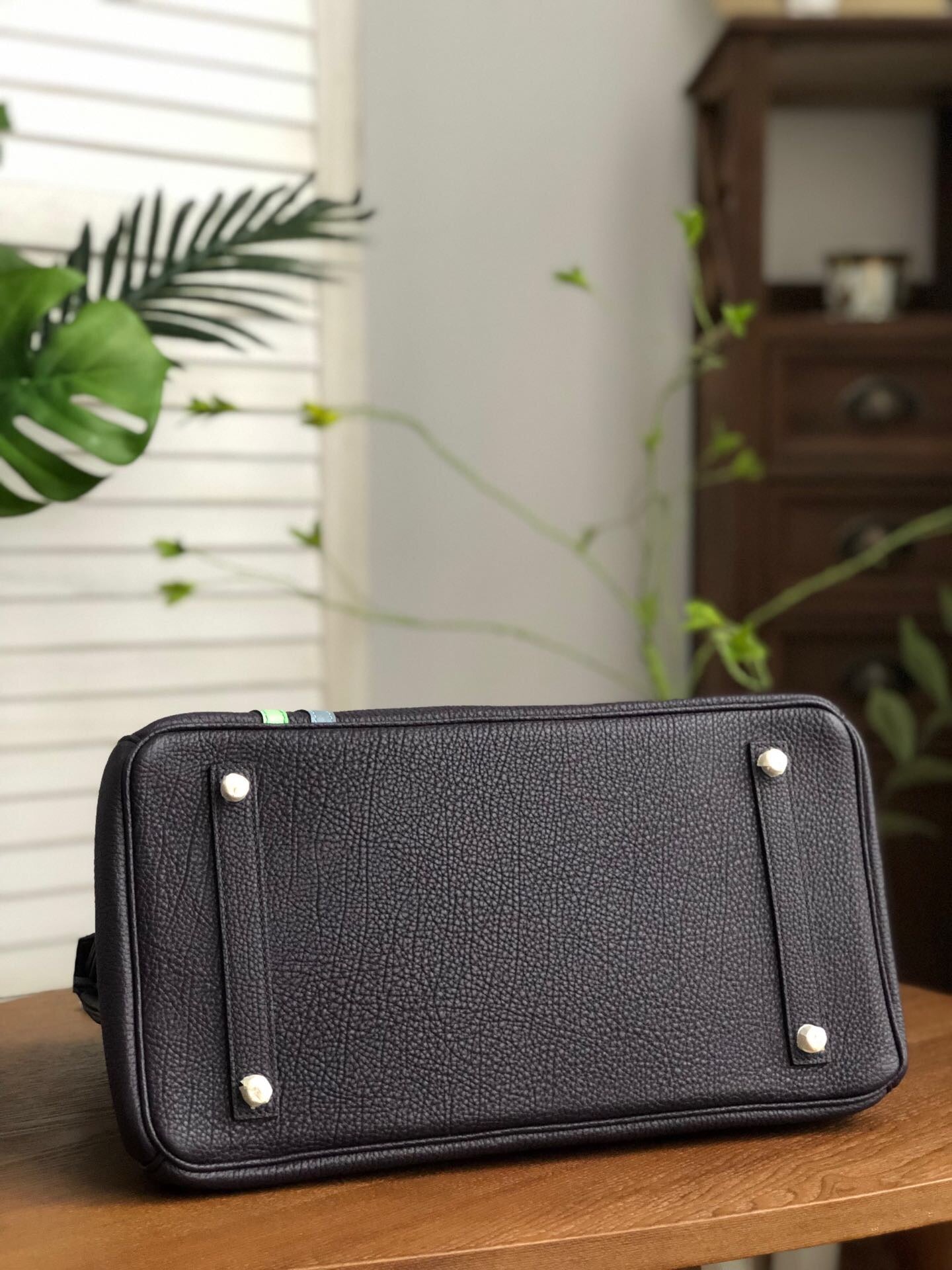 GLAMI Birkin Black For Women Silver Toned Hardware 14in/35cm