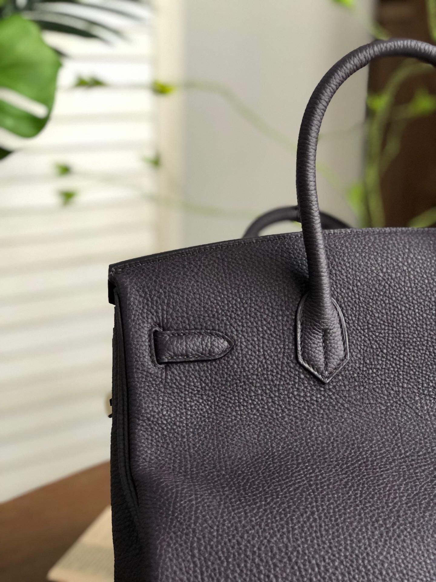 GLAMI Birkin Black For Women Silver Toned Hardware 14in/35cm