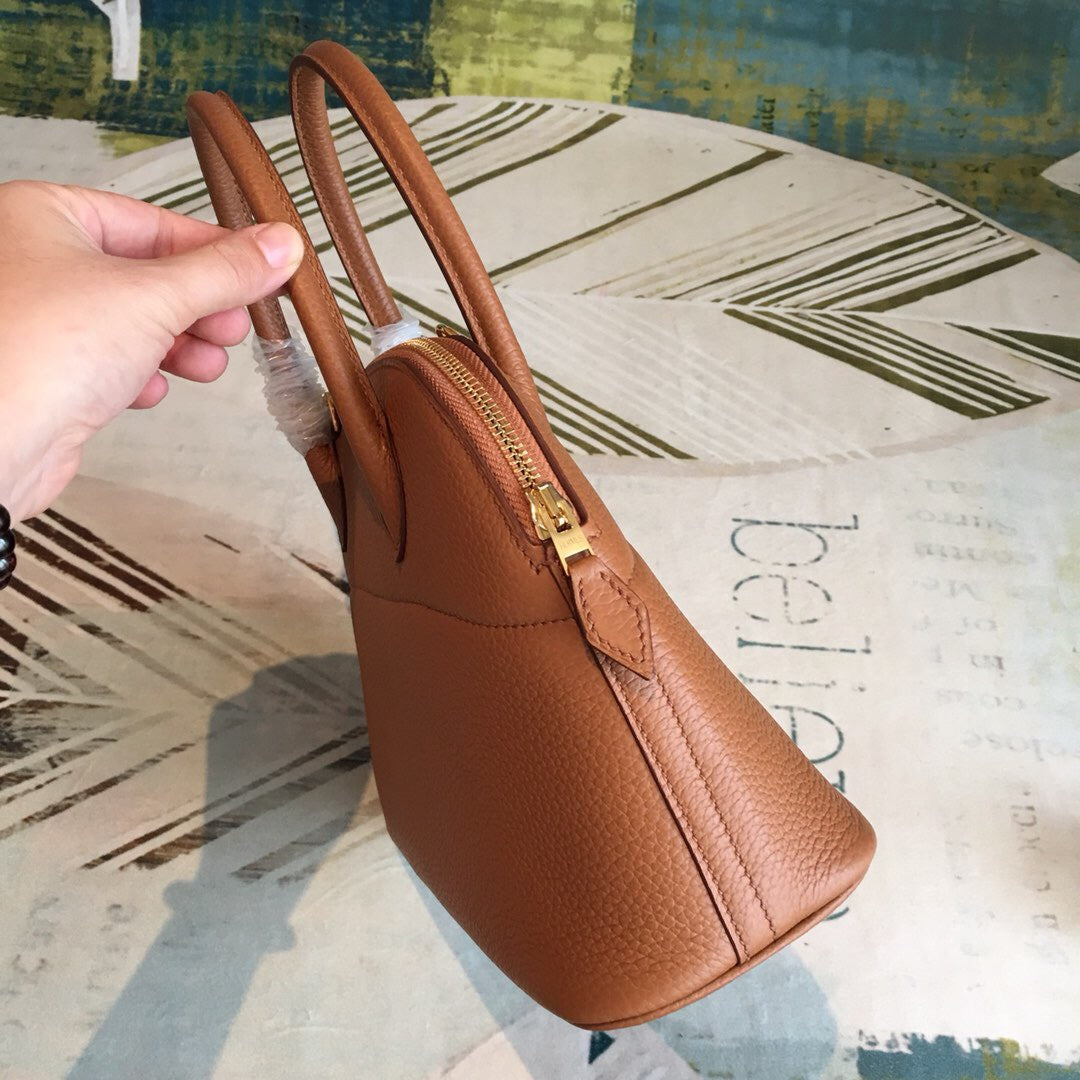 GLAMI Bolide Bag Brown For Women Silver Toned Hardware 12.6in/32cm