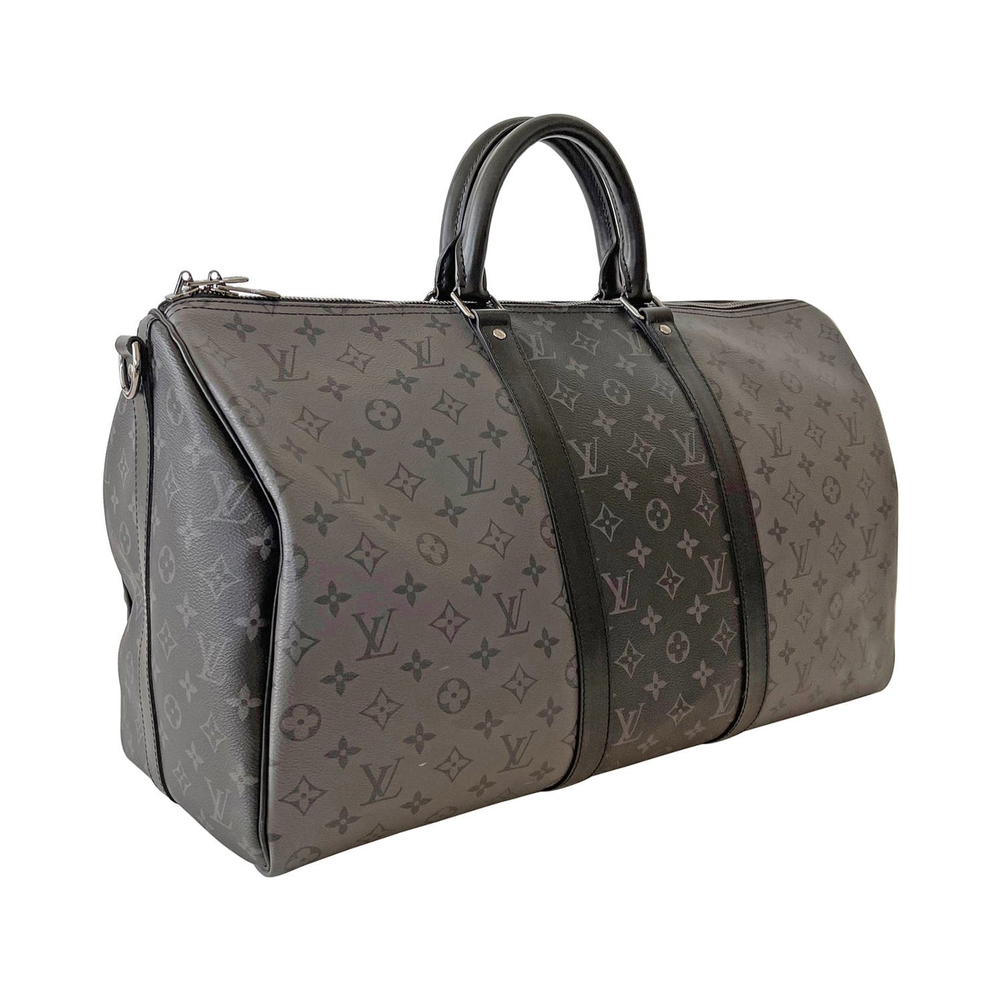 Louis Vuitton Keepall BandouliÃƒÆ’Ã‚Â¨re Monogram Eclipse Reverse 50