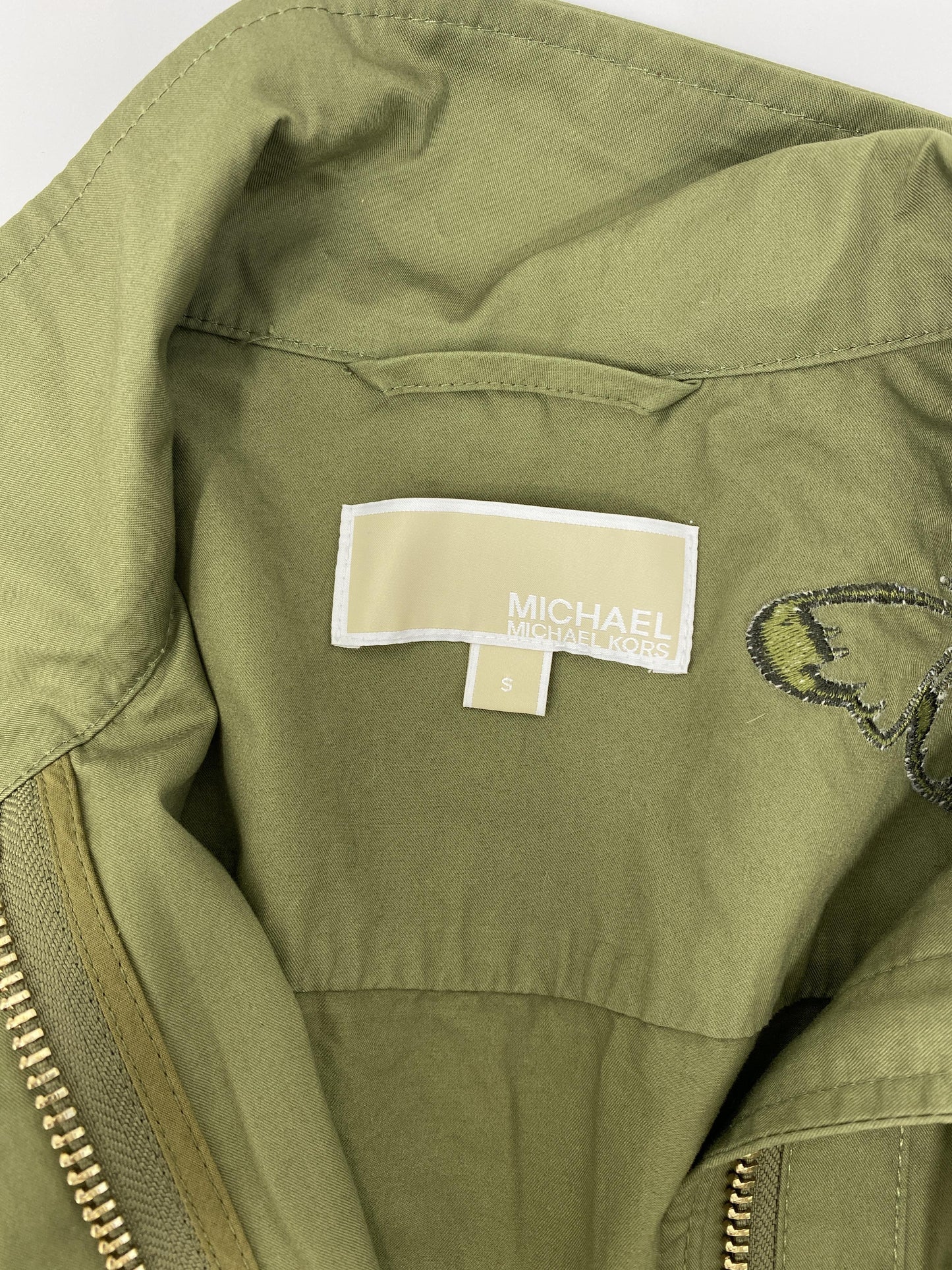 LIGHT CARGO JACKET WITH BUTTERFLIES - SIZE SMALL
