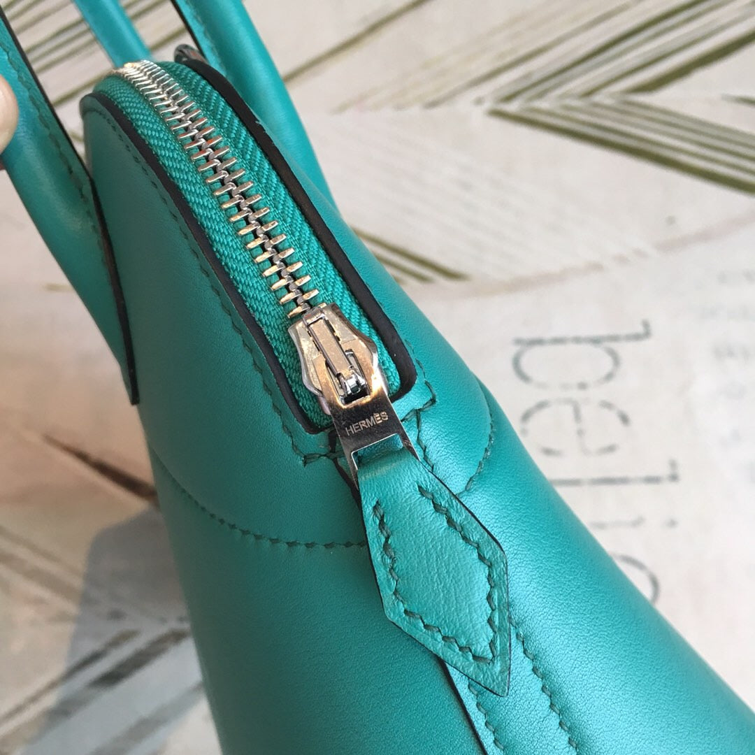 GLAMI Bolide Bag Blue For Women Silver Toned Hardware 12.6in/32cm