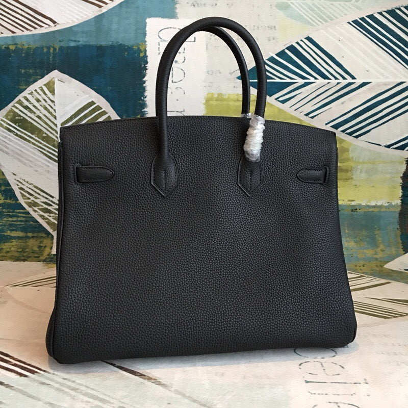 GLAMI Birkin Black For Women Silver Toned Hardware 11.8in/30cm