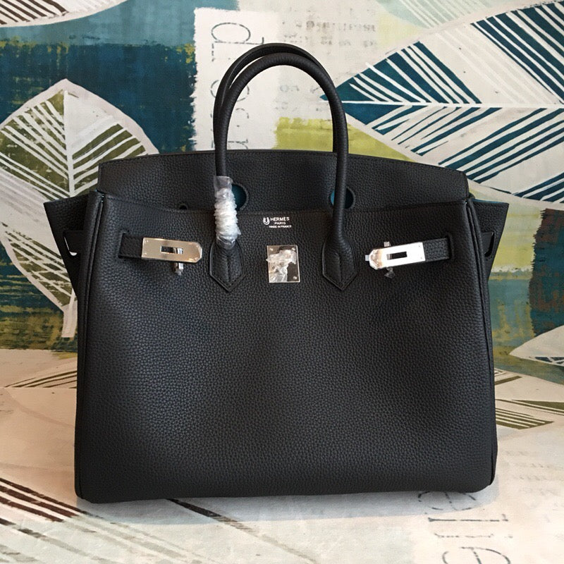 GLAMI Birkin Black For Women Silver Toned Hardware 11.8in/30cm