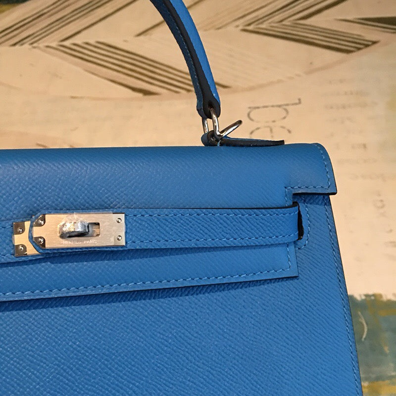 GLAMI Kelly Blue For Women Silver Toned Hardware 10in/25cm