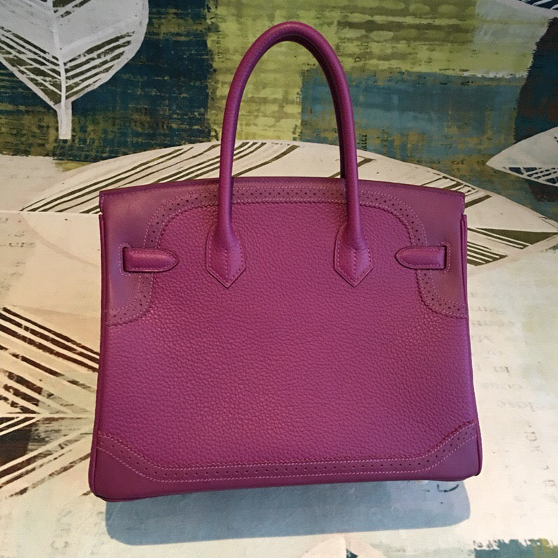 GLAMI Birkin Violet For Women Silver Toned Hardware 11.8in/30cm