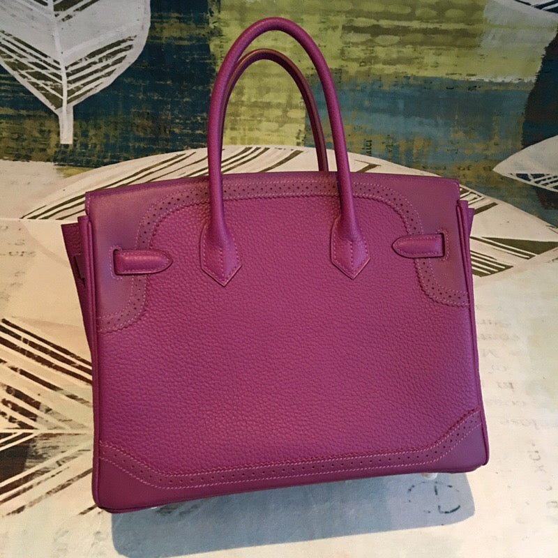 GLAMI Birkin Violet For Women Silver Toned Hardware 11.8in/30cm