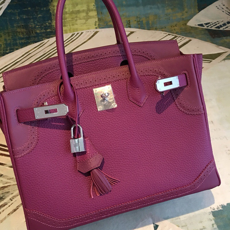 GLAMI Birkin Violet For Women Silver Toned Hardware 11.8in/30cm