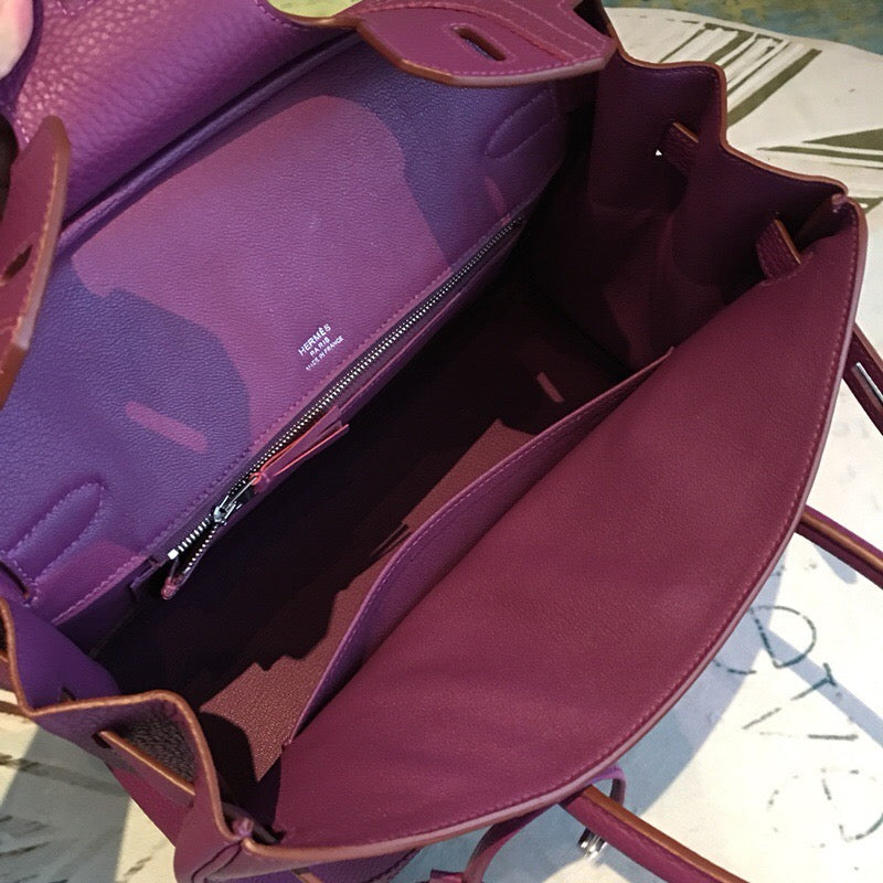 GLAMI Birkin Violet For Women Silver Toned Hardware 11.8in/30cm
