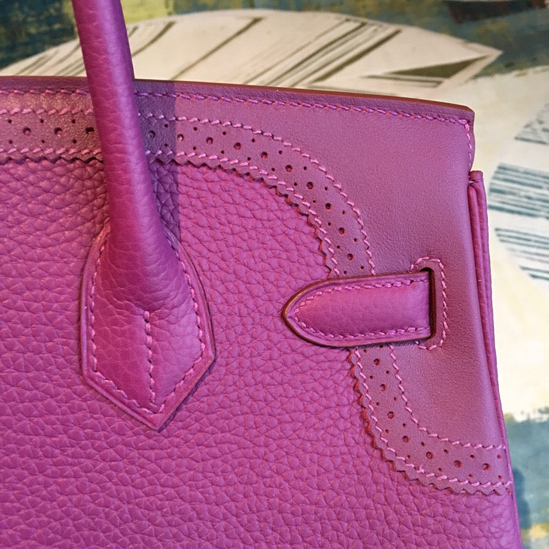 GLAMI Birkin Violet For Women Silver Toned Hardware 11.8in/30cm