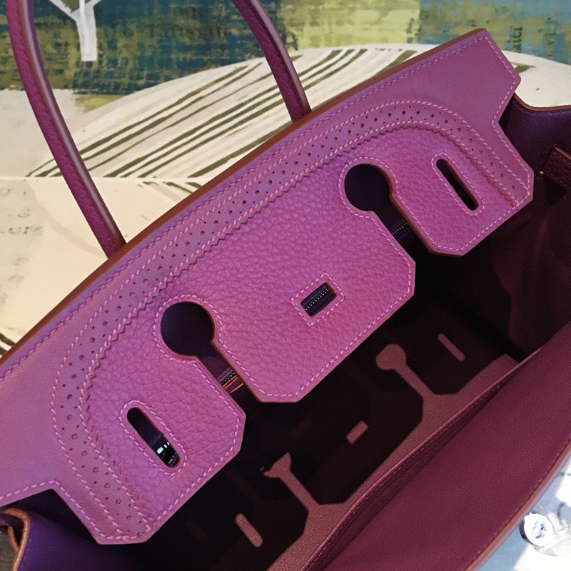 GLAMI Birkin Violet For Women Silver Toned Hardware 11.8in/30cm