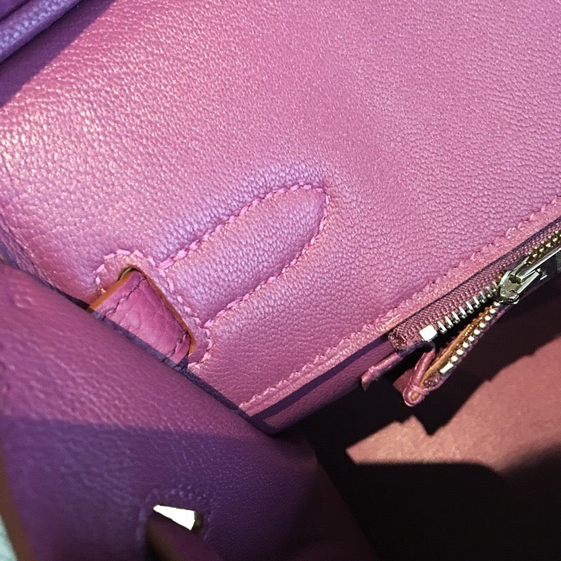 GLAMI Birkin Violet For Women Silver Toned Hardware 11.8in/30cm