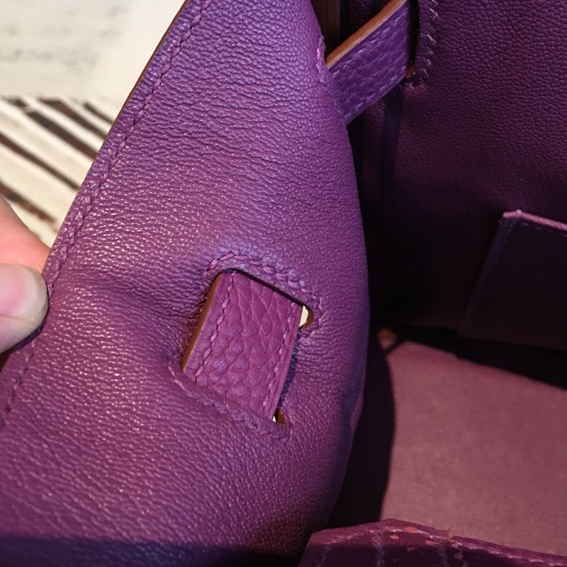 GLAMI Birkin Violet For Women Silver Toned Hardware 11.8in/30cm