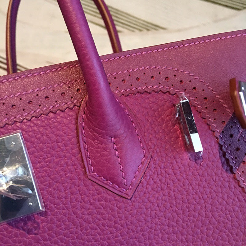 GLAMI Birkin Violet For Women Silver Toned Hardware 11.8in/30cm