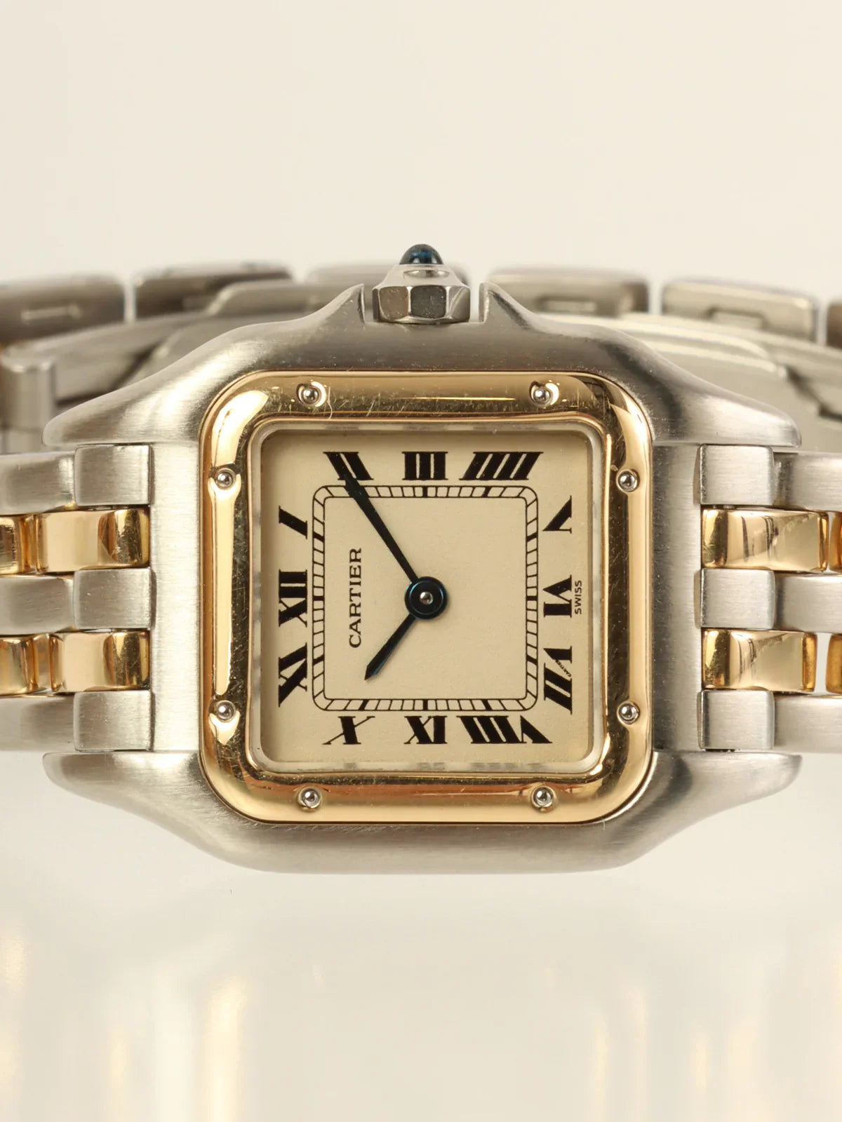 CARTIER Panthere Sm 2Row Silver/Gold