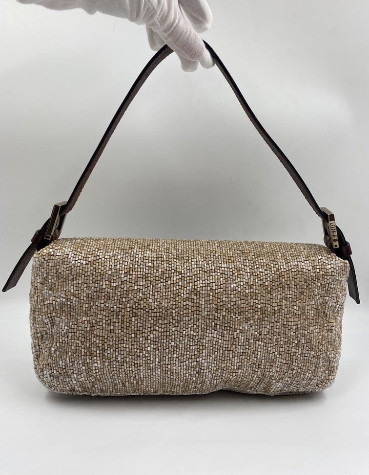 Fendi Sequin Beaded Baguette Bag