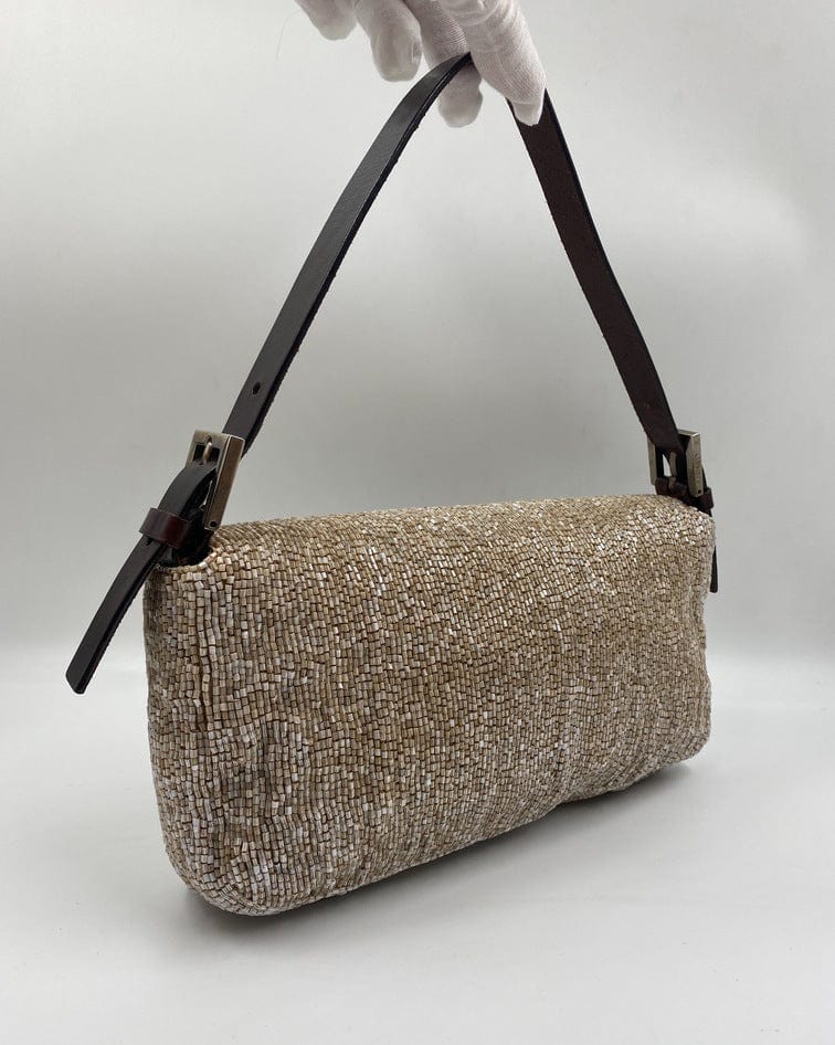 Fendi Sequin Beaded Baguette Bag