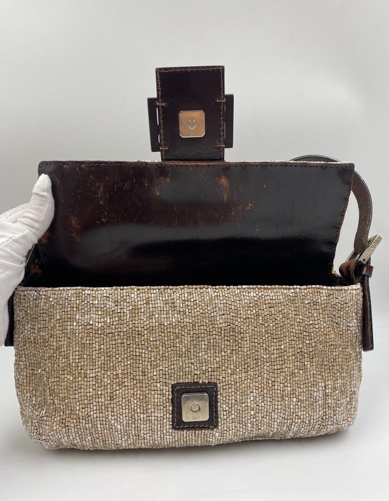 Fendi Sequin Beaded Baguette Bag