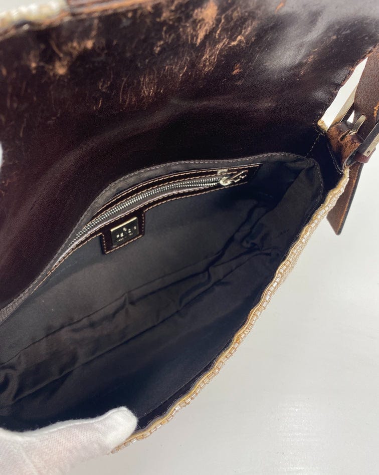Fendi Sequin Beaded Baguette Bag