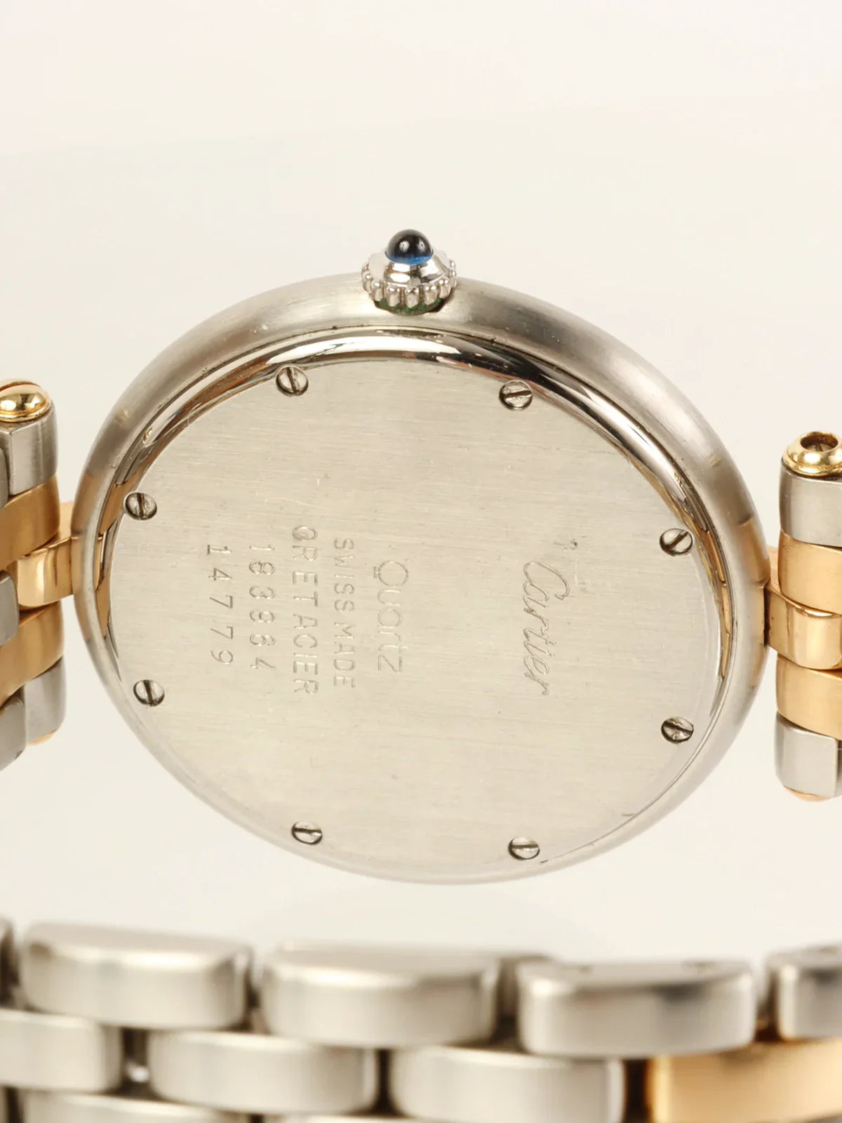 CARTIER Panthere Vendome Lm 2 Row Silver/Gold