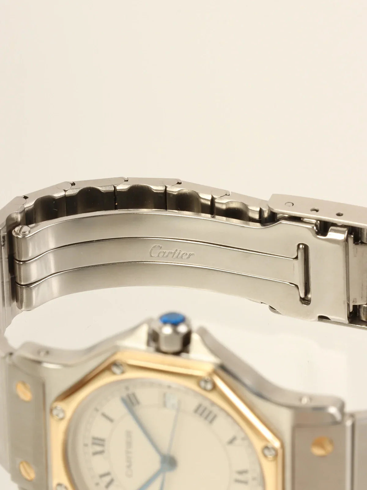 CARTIER Santos Octagon Lm Silver/Gold
