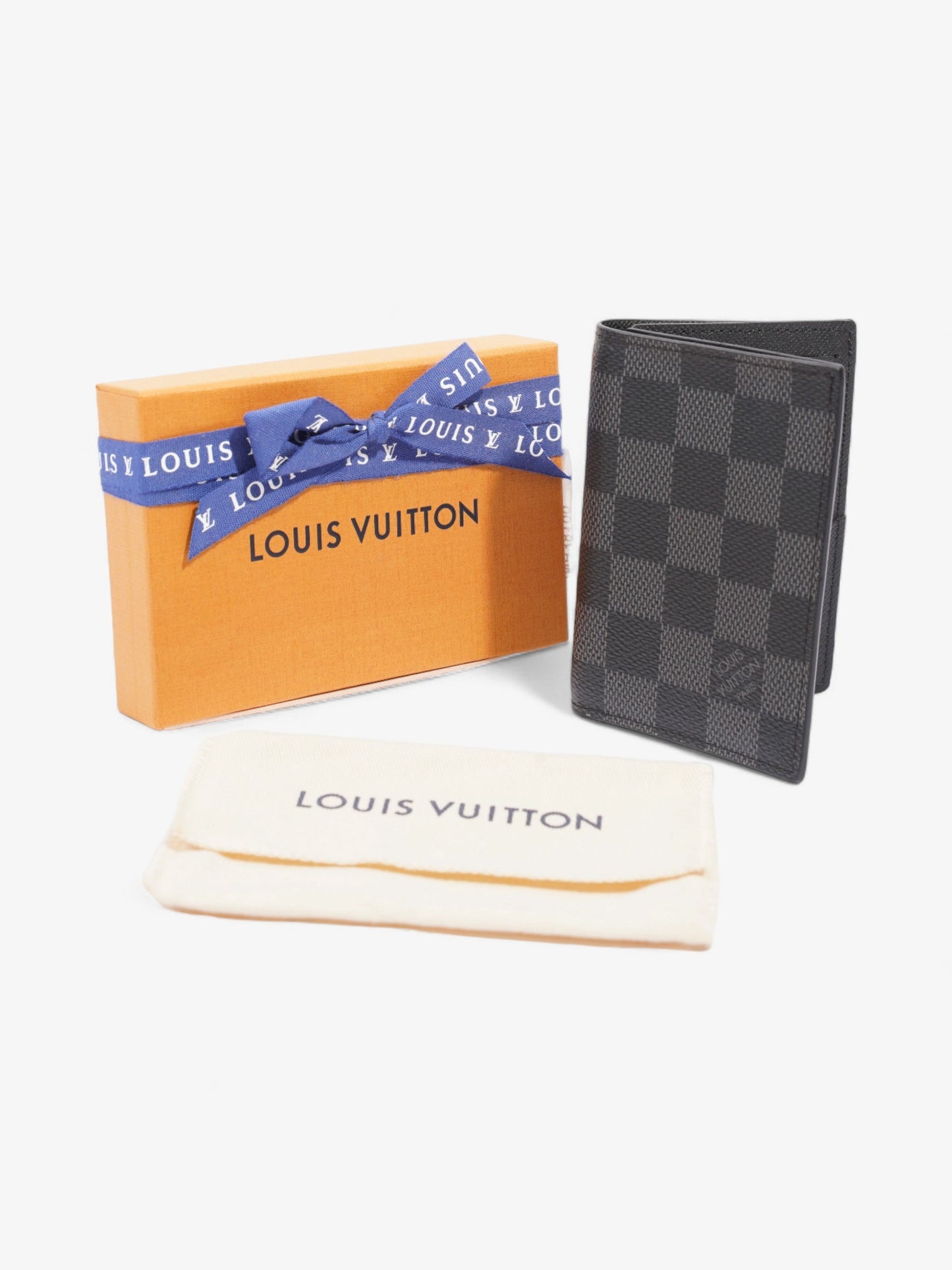 Louis Vuitton Pocket Organiser Wallet Damier Graphite Coated Canvas