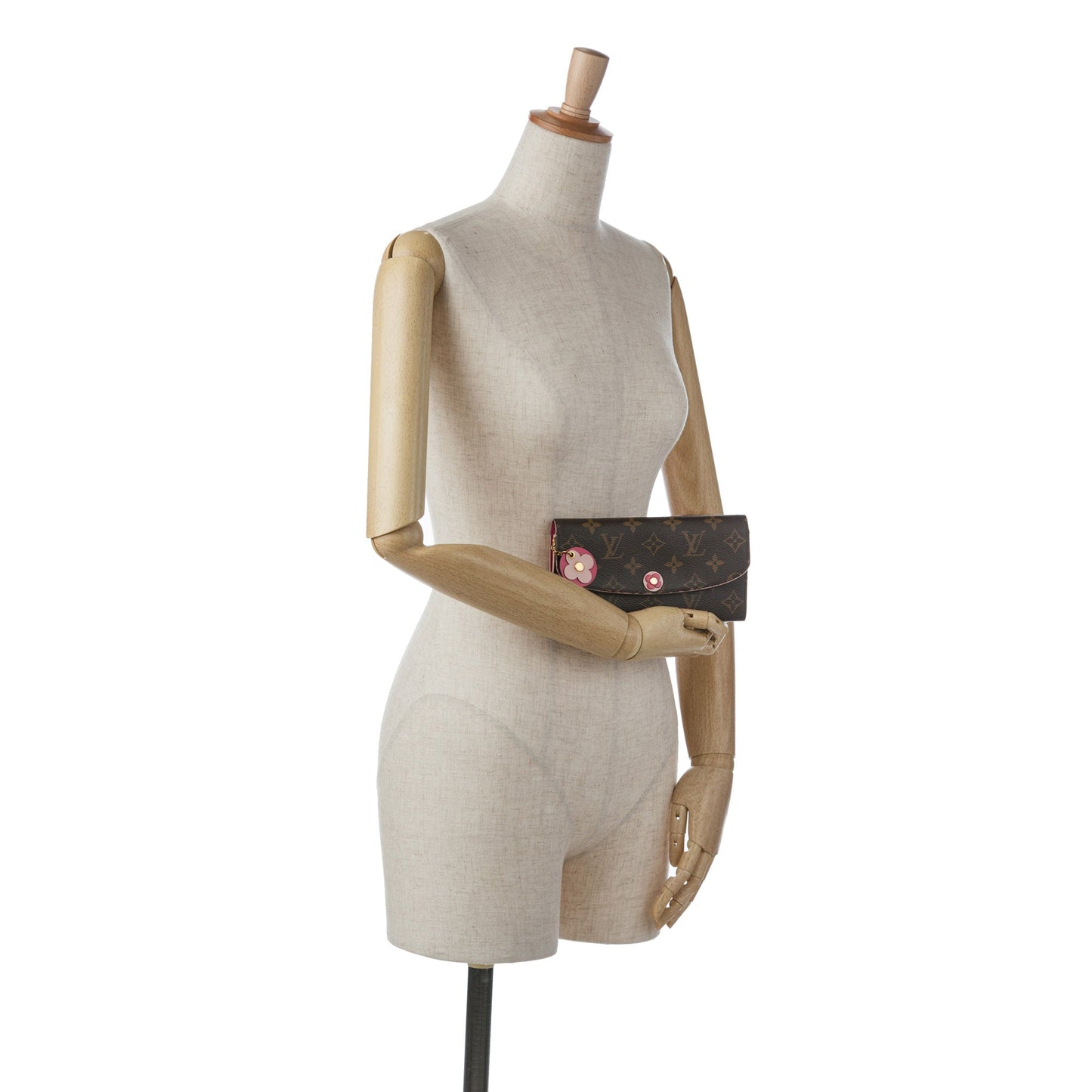 Brown Louis Vuitton Monogram Emilie Bloom Flowers Wallet