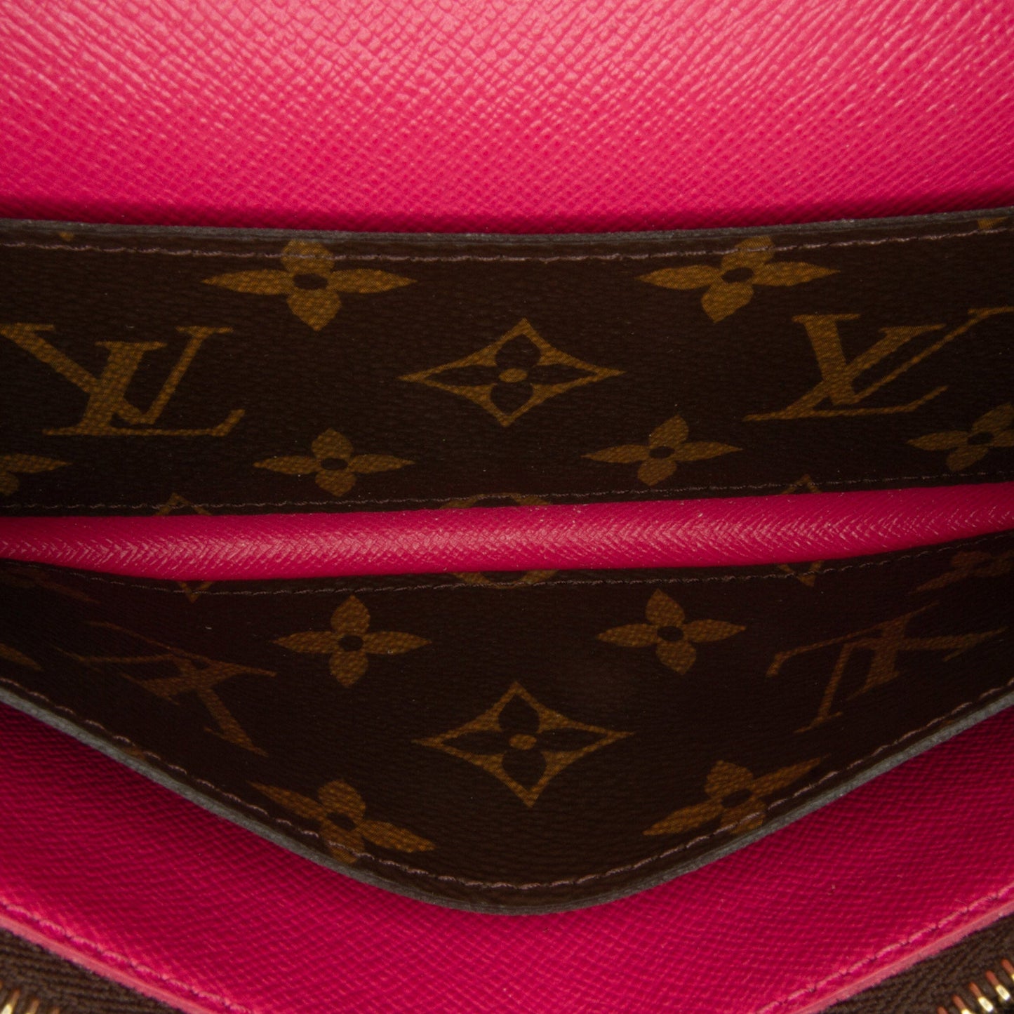 Brown Louis Vuitton Monogram Emilie Bloom Flowers Wallet