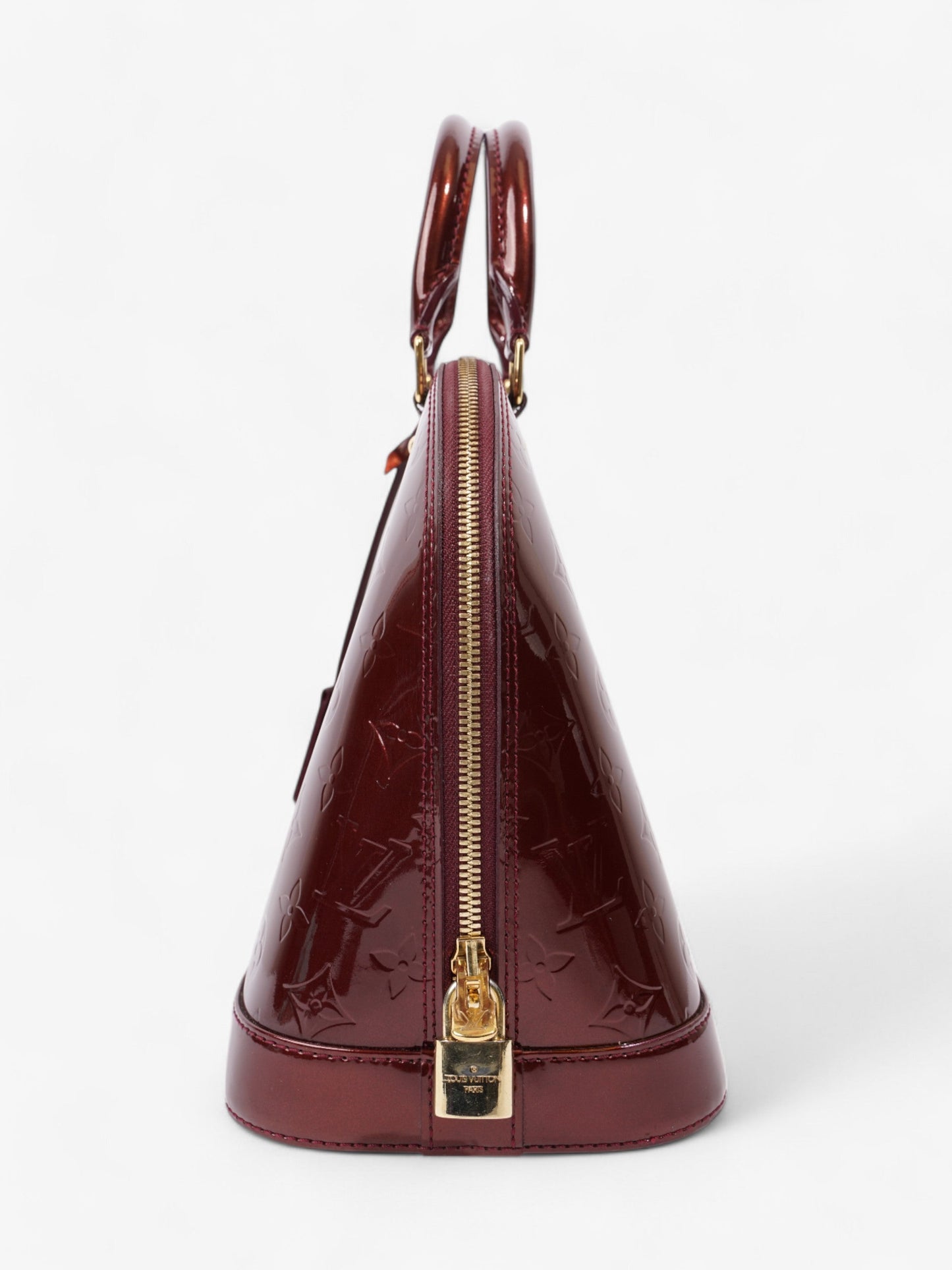 Louis Vuitton Alma Monogram Vernis / Amarante Vernis Leather PM