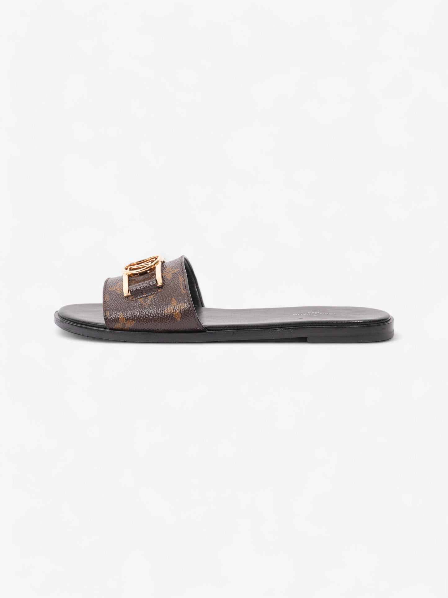 Louis Vuitton Lock It Mules Brown Monogram / Gold Coated Canvas EU 40 UK 7