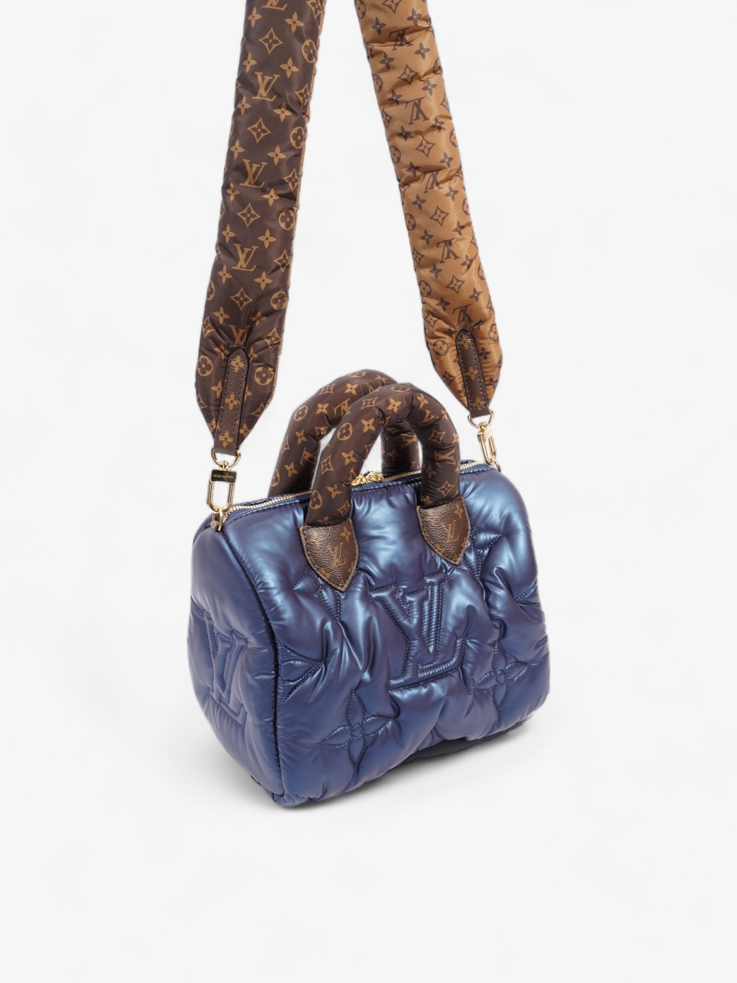 Louis Vuitton Pillow Speedy Bandouliere Navy Blue / Monogram Nylon 25
